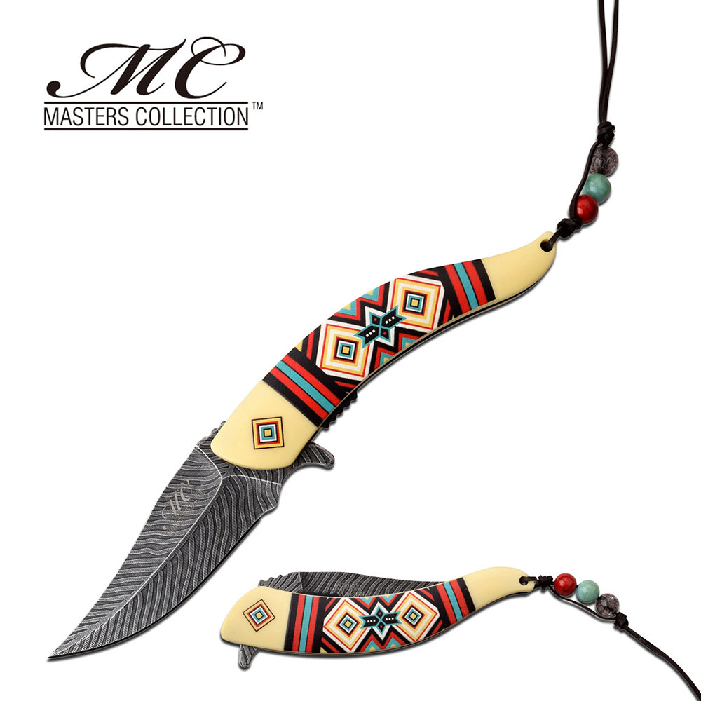 MC MASTERS COLLECTION  - Colorful Tribal KNIFE